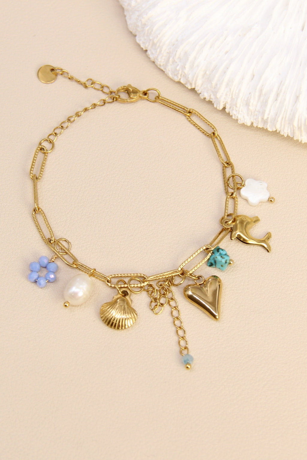 Bead dolphin bracelet