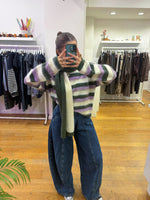Cosy sweater & scarf lila