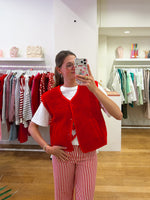 Teddy jacket red