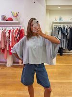 Wide tee grey
