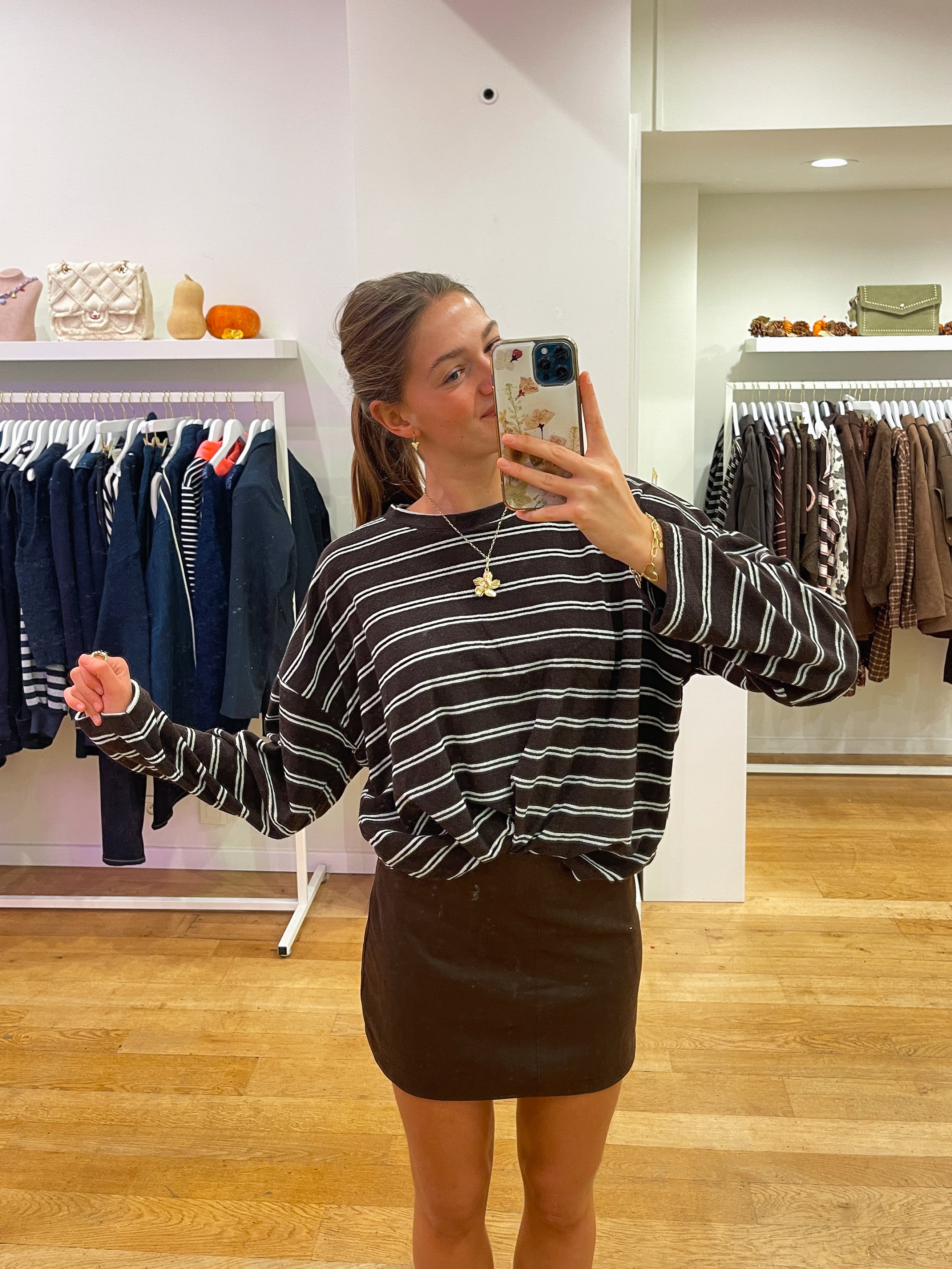 Badstof sweater brown