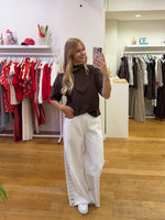 Halter tee brown