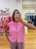 Debardeur knot details pink