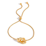 Double heart bracelet