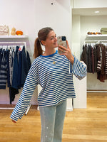 Longsleeve wide kobalt