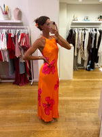 Flower dress orange