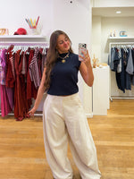 Knitted top navy