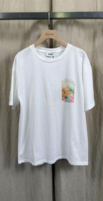 T-shirt grote tekening is achterkant