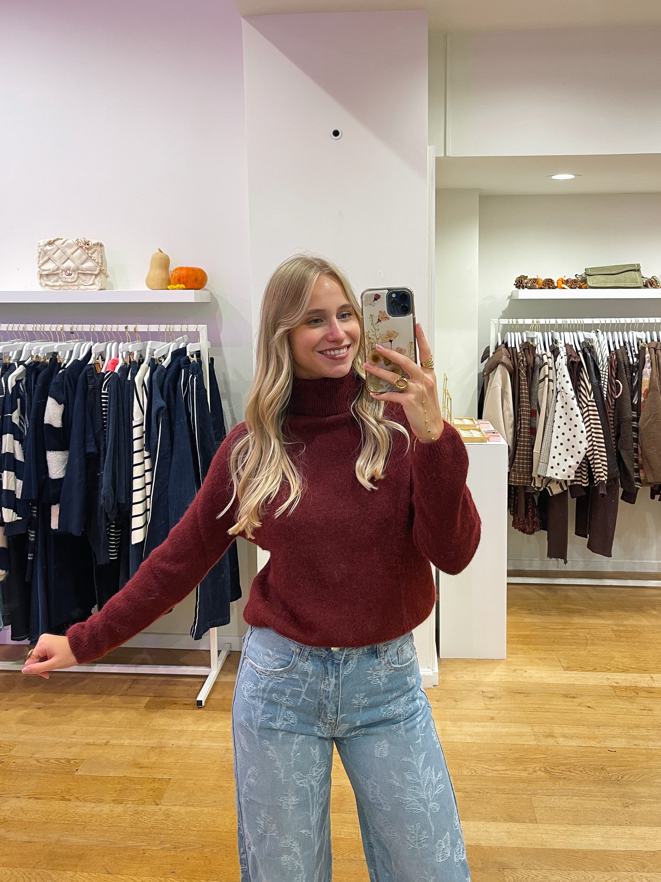 Colle longsleeve bordeaux