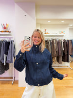 Jeans balloon jacket