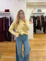 Yellow sweater details