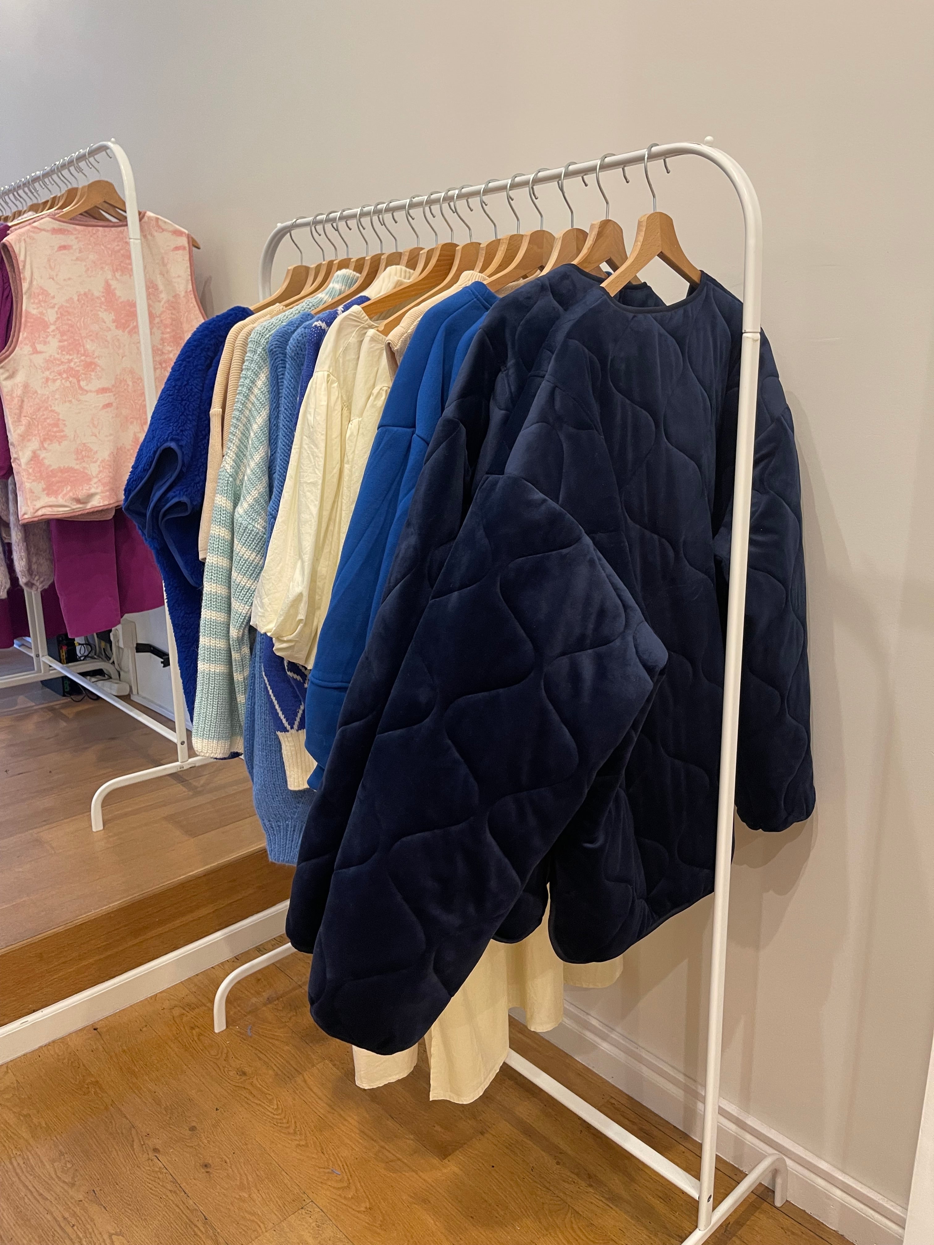 Blue velvet jacket
