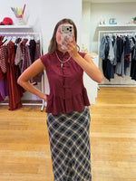 Bordeaux norah top
