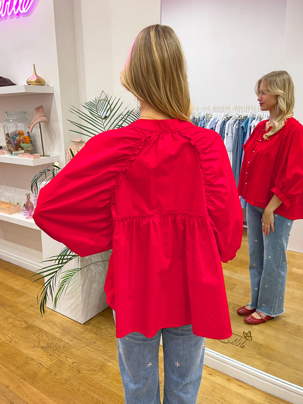 Special back blouse