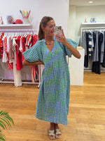 Vichy green dress