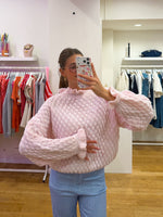 Bubble sweater pink