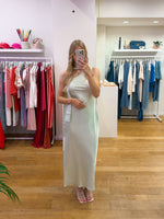 Guest dress sage green