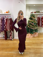 Purple long dress