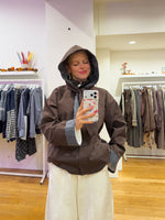 Brown checkerd jacket