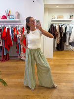Vichy pants green