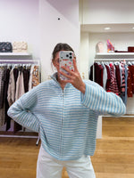 Zipper sweater sky blue pre-order
