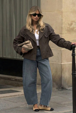 Brown detailed jacket