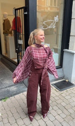 Salopette burgundy