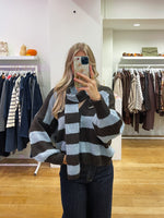 Cardigan + scarf blue