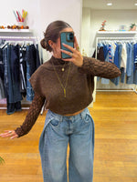 Lace debardeur brown