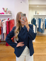 Open blazer navy