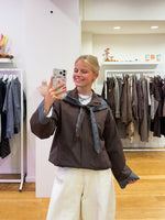 Brown checkerd jacket