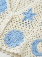 Moon & star crochet