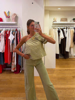 Vichy top green