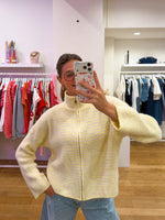 Zipper sweater yellow