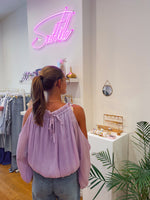 Fancy blouse lila