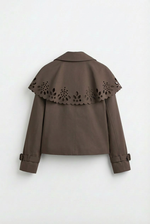 Brown detailed jacket