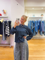 Longsleeve open back navy