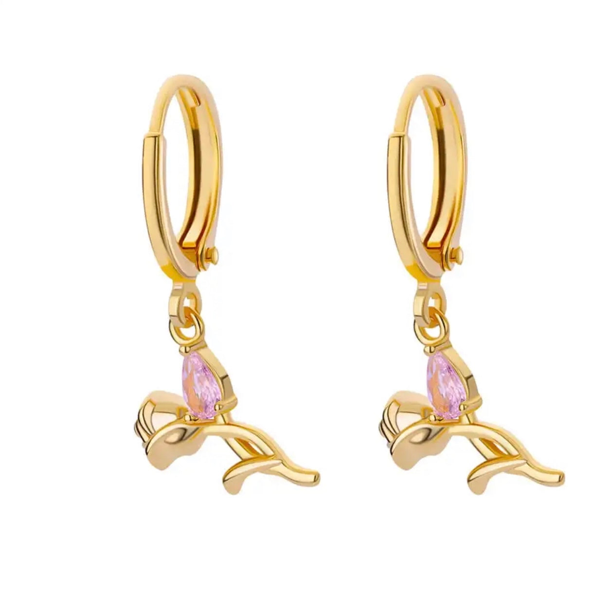 Rose earrings