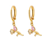 Rose earrings