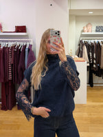 Debardeur + lace navy