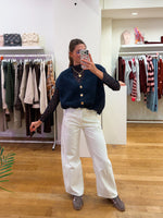 Lace + cardigan navy pre-order