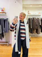 Cosy sweater & scarf navy