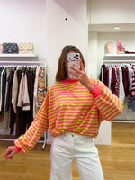Funky longsleeve pink & yellow