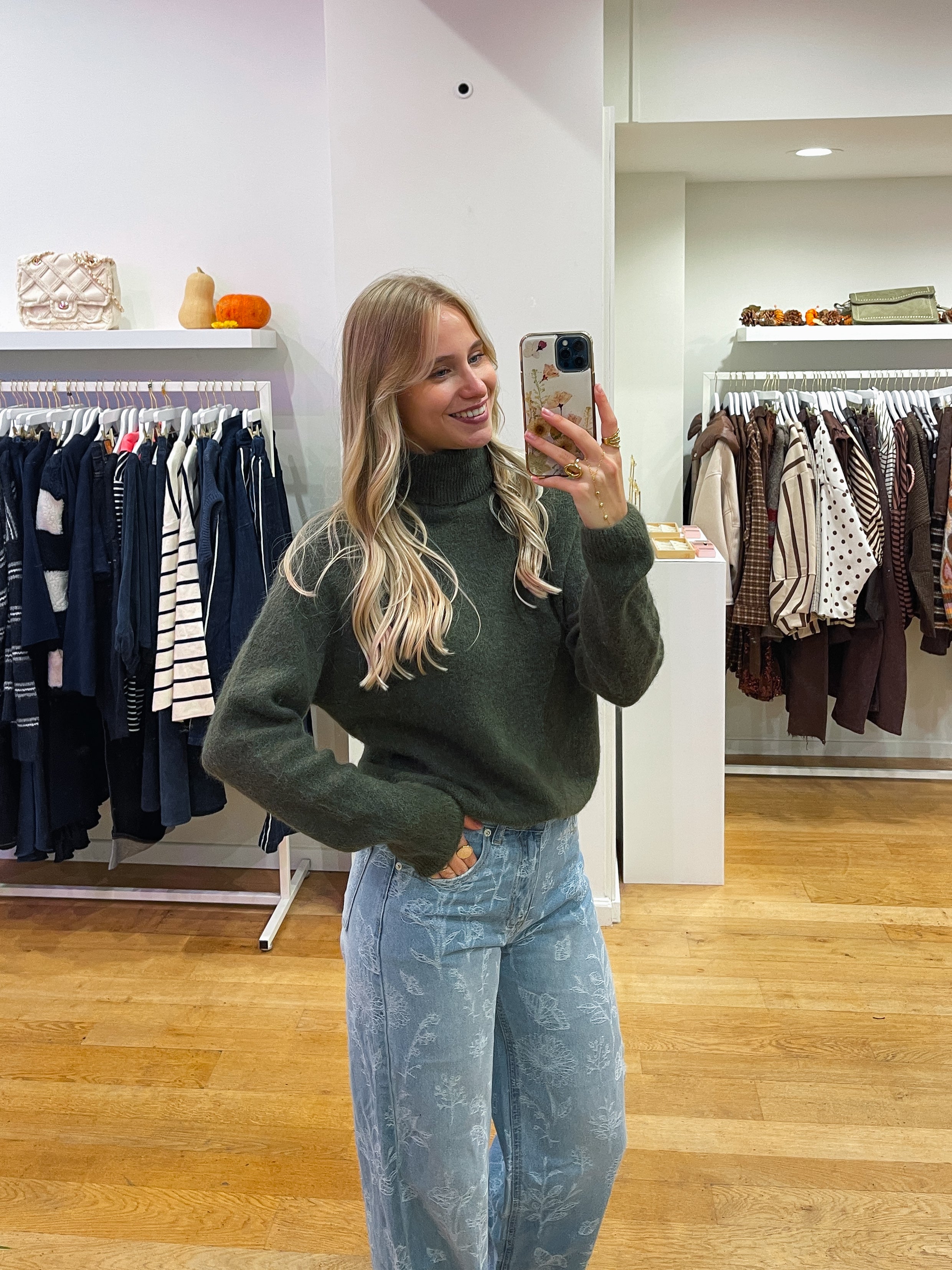 Soft colle longsleeve kaki