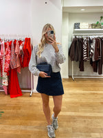 Jeans skort diamonds