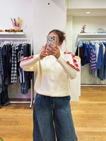 Heart sweater white