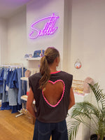 Heart debardeur brown
