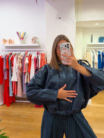 Navy balloon jacket