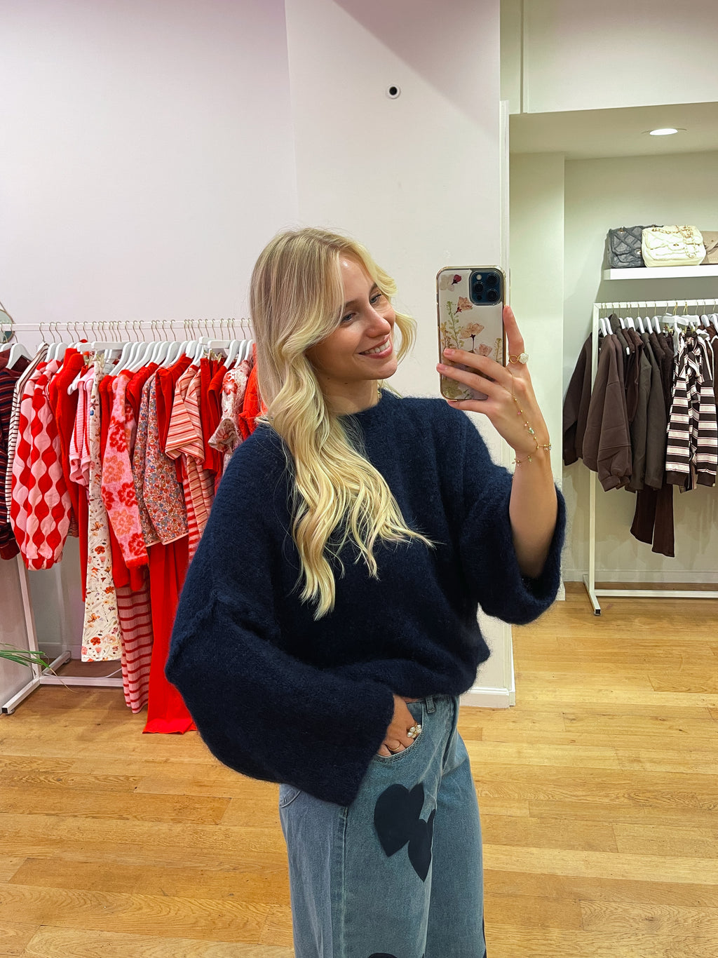 Mohair navy sweater