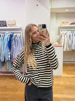 Striped Stockholm sweater black